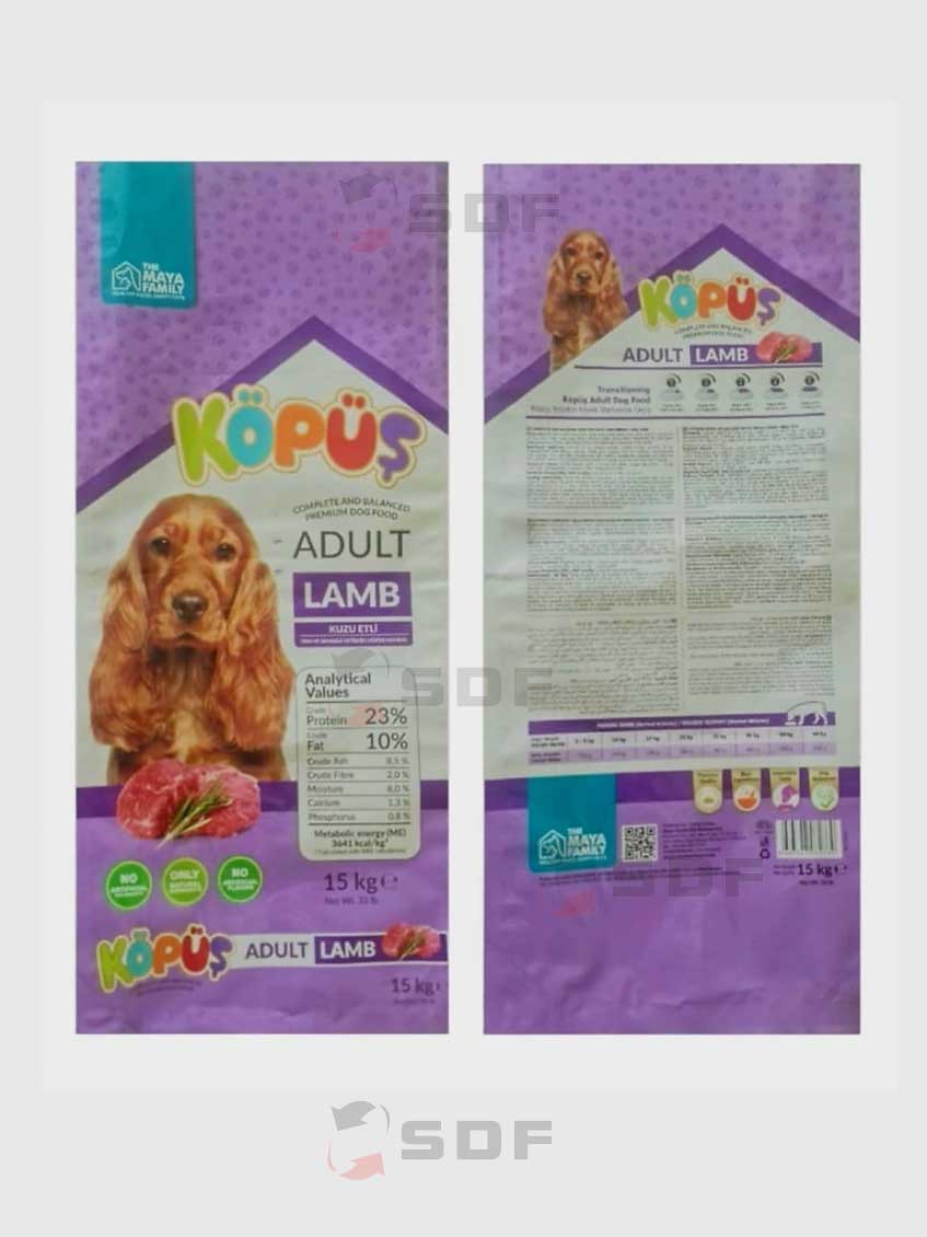 15 Kiloluk Doypack Köpek Maması Poşeti